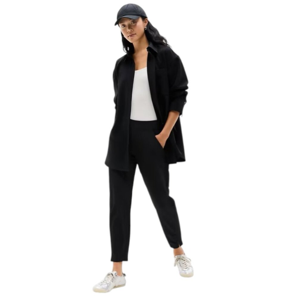 Athleta Brooklyn Ankle Pants Joggers Black Size 10